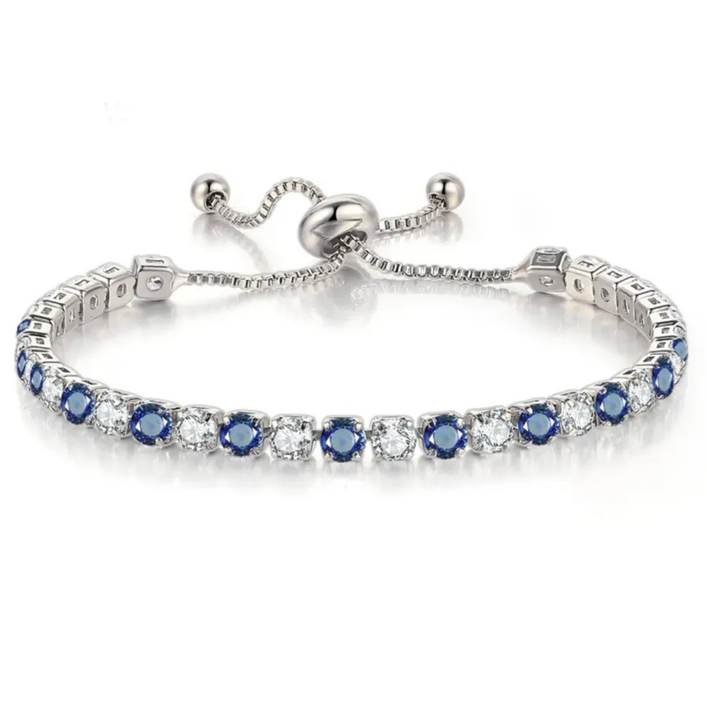 3/$40 NWT Blue CZ Tennis Bracelet
